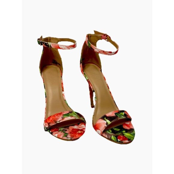 Charlotte Russe Rebekah Heels Black Ankle Strap Stiletto Sandals – Size 6 – Part - Picture 1 of 3